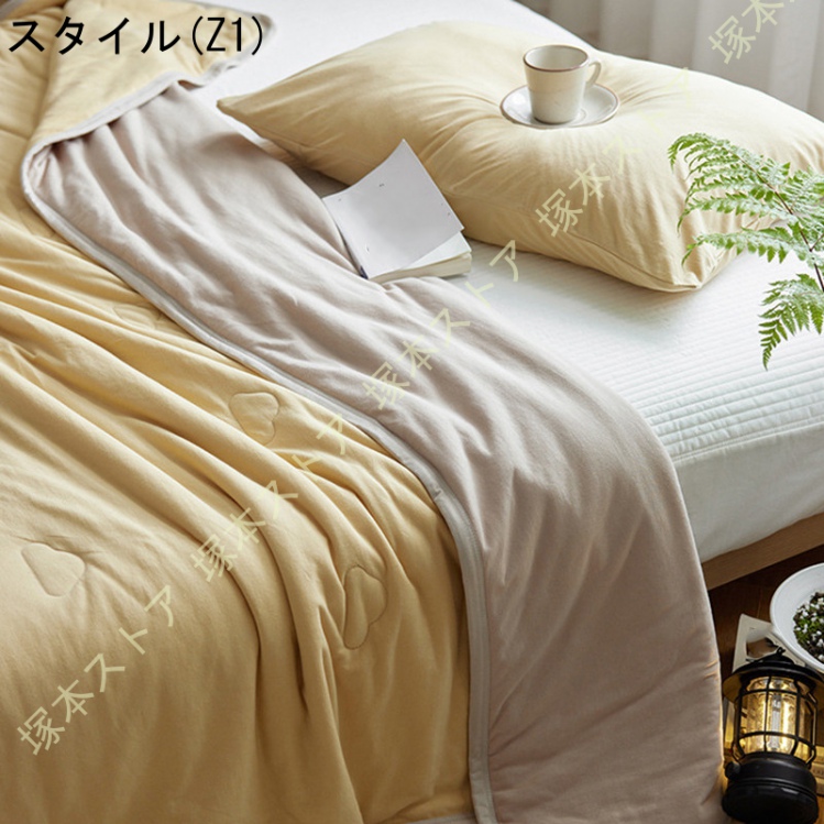肌掛け布団 キルトケット エアコン対策 夏用掛け布団 抗菌・防ダニ 夏用 水洗い加工 柔らかい肌ざわ シングル ふんわりとろける肌触り 接触冷感_1