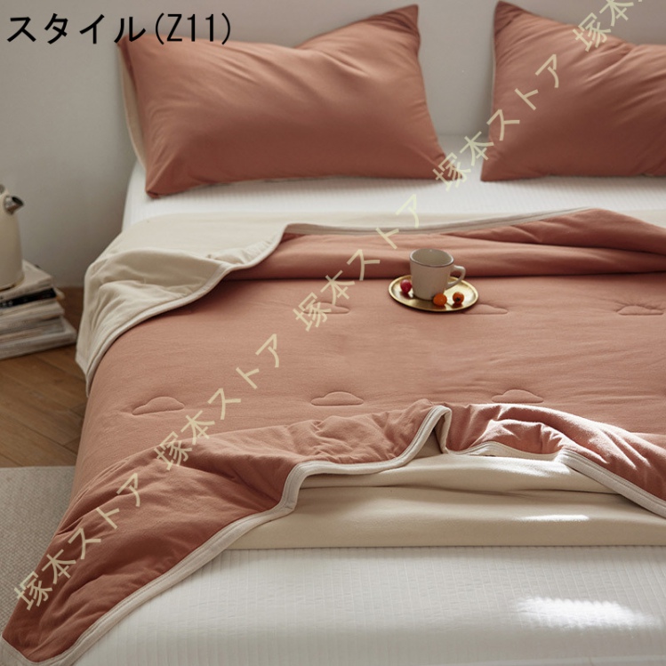 肌掛け布団 キルトケット エアコン対策 夏用掛け布団 抗菌・防ダニ 夏用 水洗い加工 柔らかい肌ざわ シングル ふんわりとろける肌触り 接触冷感_11