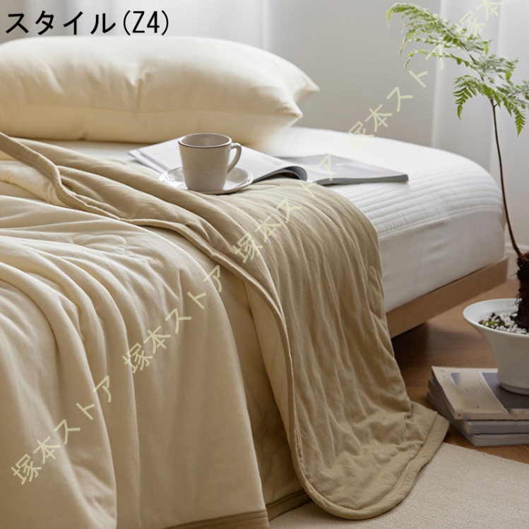 肌掛け布団 キルトケット エアコン対策 夏用掛け布団 抗菌・防ダニ 夏用 水洗い加工 柔らかい肌ざわ シングル ふんわりとろける肌触り 接触冷感_4
