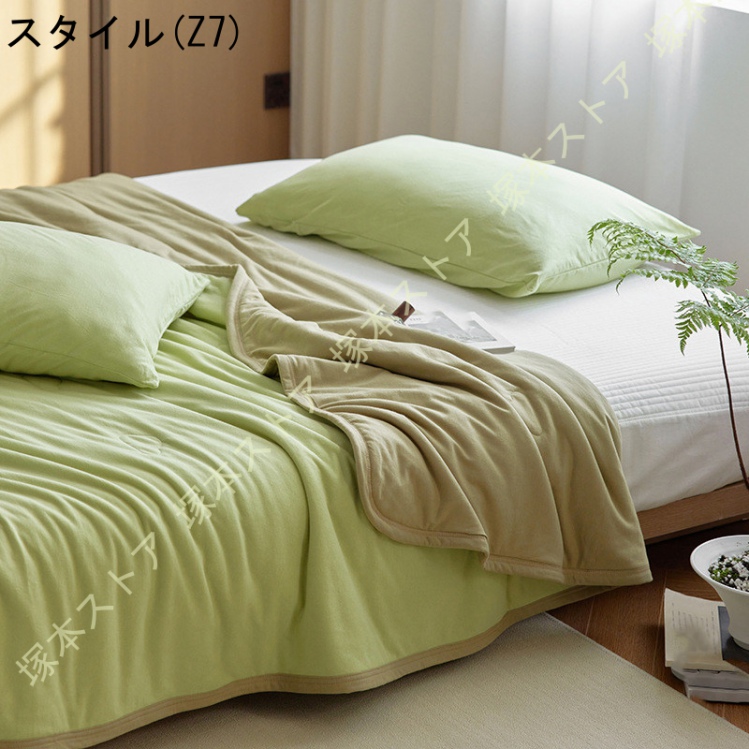 肌掛け布団 キルトケット エアコン対策 夏用掛け布団 抗菌・防ダニ 夏用 水洗い加工 柔らかい肌ざわ シングル ふんわりとろける肌触り 接触冷感_7