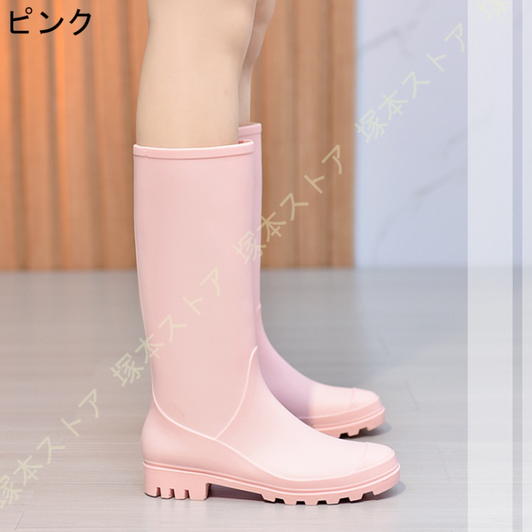 長靴 レディース 農作業 軽量 ロングブーツ レインブーツ 完全防水