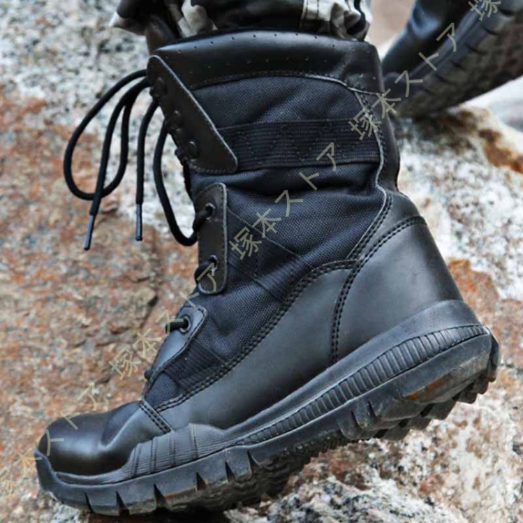 タクティカルブーツ メンズ 軍靴 ミリタリーブーツ サイドジップ