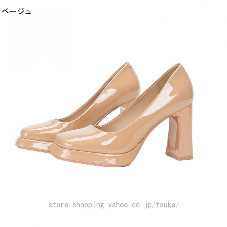 パンプス 痛くない ハイヒール 走れる 履きやすい 8cmヒール 厚底