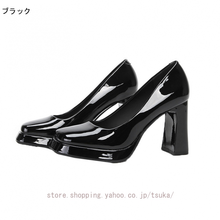 パンプス 痛くない ハイヒール 走れる 履きやすい 8cmヒール 厚底