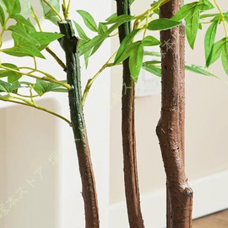 大型人工ヤシの木 120cm 18葉 トロピカル フェイクグリーン 竹 人工観葉植物 フェイクグリーン 大型 人工ヤシの木 人工鳥 楽園の木