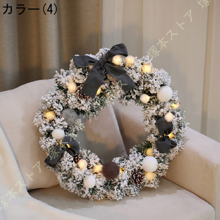 クリスマスリース ミニ 卓上 ミニクリスマスツリー 卓上ツリー 飾り ミニツリー 装飾品 鈴 松の木 人工 卓上 木製ベース 北欧風 インテリア クリスマス用_4