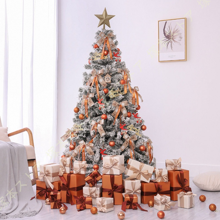 オーナメント付き クリスマスツリー 北欧 大型 針葉樹 イベント パーティー 豊富な枝数 クリスマスツリー 散らからない クリスマスツリー おしゃれ_1