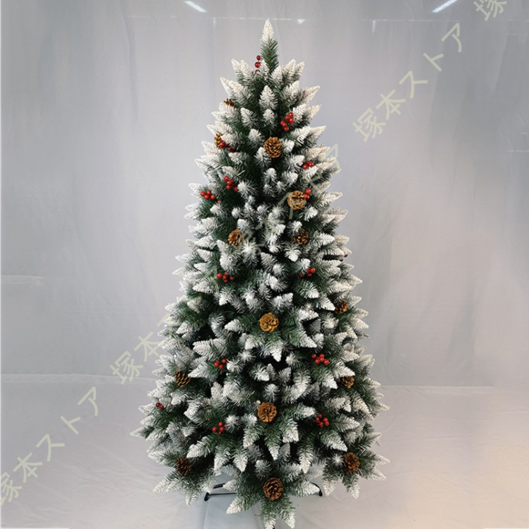 松ぼっくり付き クリスマスツリー 大型 おしゃれ 針葉樹 ヌードツリー 豊富な枝数 クラシックタイプ クリスマス 店舗装飾 開店祝い 新築祝い オフィス_1