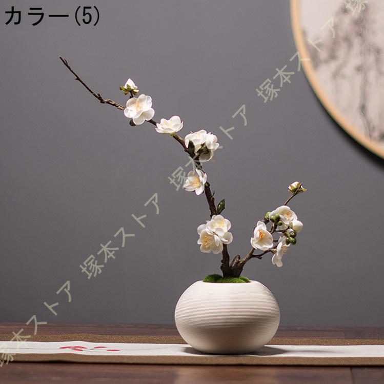 フェイクグリーン 人工梅の花 エントランスホール インテリアグリーン