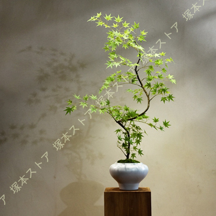 フェイクグリーン 卓上 楓の木 禅の装飾品 人工観葉植物 人工盆栽 玄関