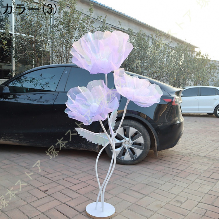 フェイクフラワー 手作り アートフラワー 大型造花 特大 フラワーアレンジメント ウェディング装飾 結婚式 パーティー フォトスポット 窓飾り 人工観葉植物_3