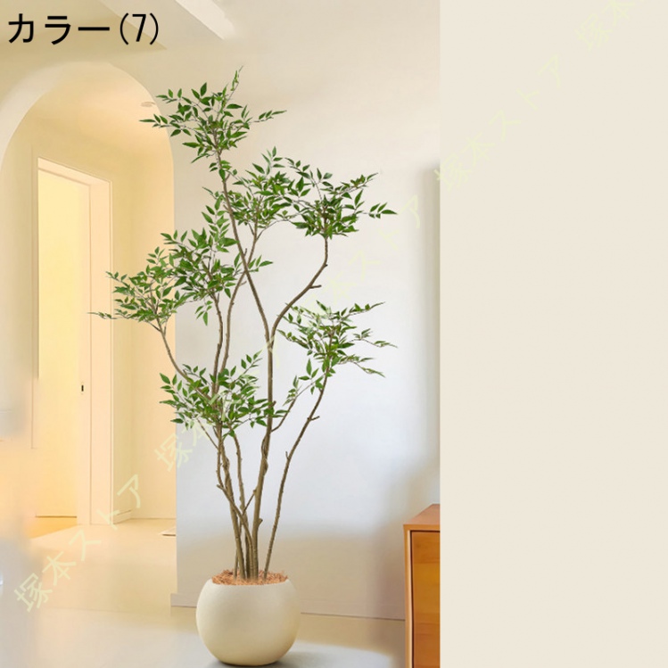 大型 人工観葉植物 鉢付き コーナーに最適 南天 ナンテン フェイク