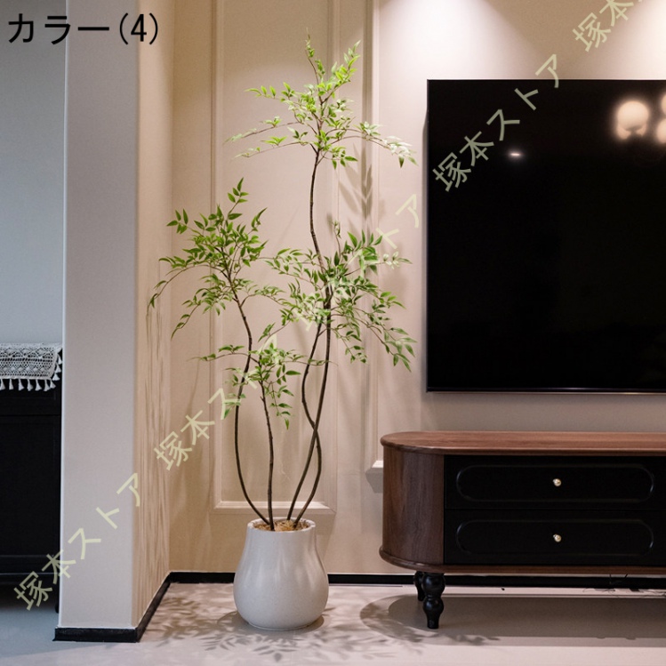 ナンテン大型 人工観葉植物 本物そっくり フェイクグリーン おしゃれ ナンテン大型 人工観葉植物 本物そっくり フェイクグリーン おしゃれ