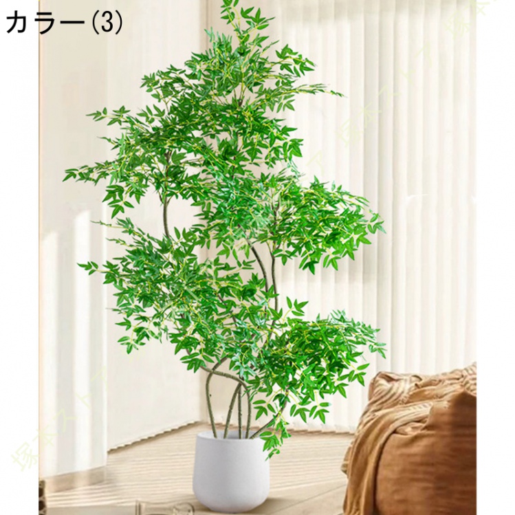 ナンテン フェイクグリーン 鉢植え おしゃれ インテリアグリーン 幸福