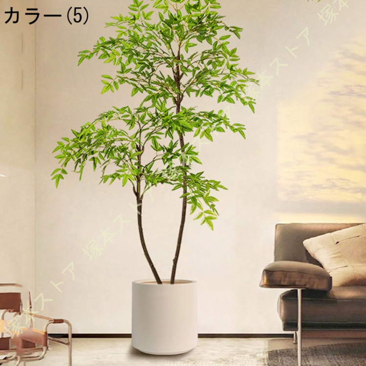 人工観葉植物 フェイクグリーン 緑南天竹 大型 常緑樹 インテリア 屋外