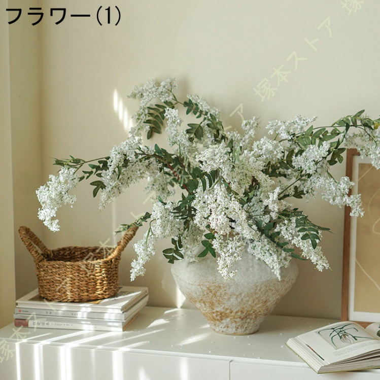 造花セット 本物そっくり 長持ちする 花束 リアル フェイクフラワー 卓上 花瓶付き 人工観葉植物 フェイクグリーン 現代的な装飾 リアルな質感 インテリア_1