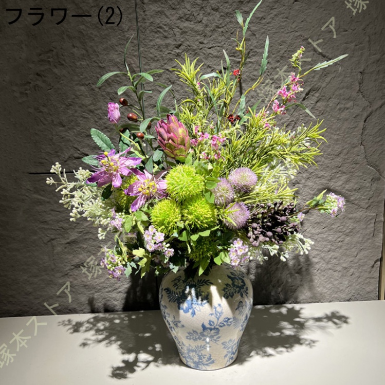 造花 花瓶付き インテリア おしゃれ 花器 インテリア飾り 置物 玄関 書斎 部屋 窓辺 花束 ブーケ 手作り 枯れない花 ウェディング 撮影 人工観葉植物 美術館