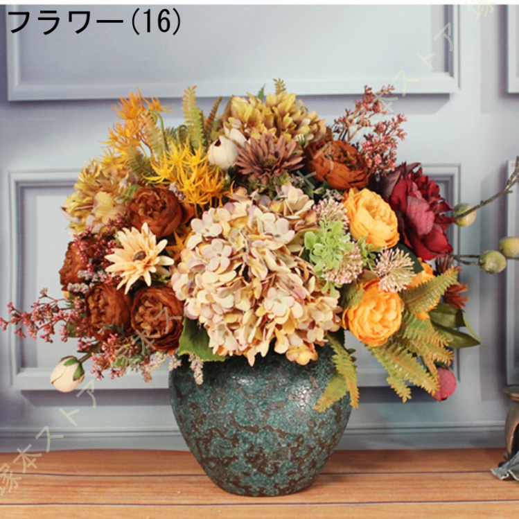 造花 花瓶付き インテリア おしゃれ 花器 インテリア飾り 置物 玄関 書斎 部屋 窓辺 花束 ブーケ 手作り 枯れない花 ウェディング 撮影 人工観葉植物 美術館