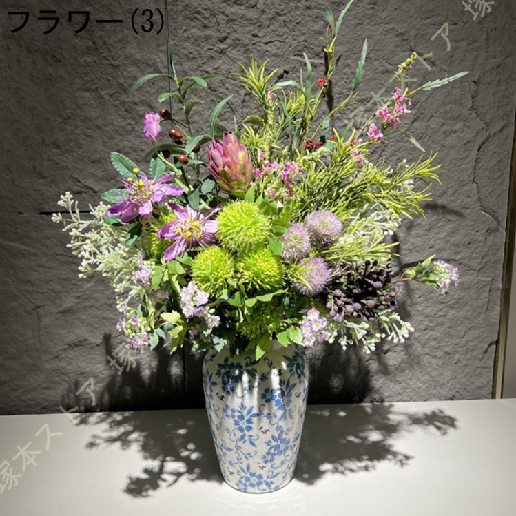造花 花瓶付き インテリア おしゃれ 花器 インテリア飾り 置物 玄関 書斎 部屋 窓辺 花束 ブーケ 手作り 枯れない花 ウェディング 撮影 人工観葉植物 美術館