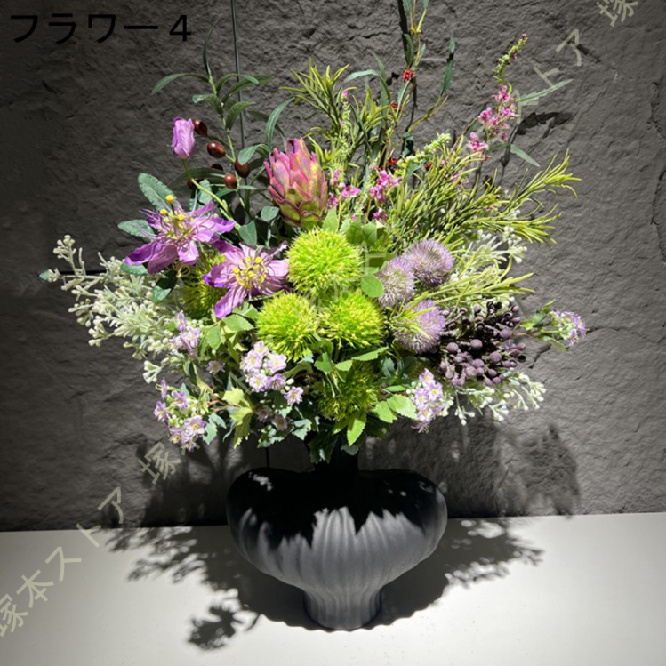 造花 花瓶付き インテリア おしゃれ 花器 インテリア飾り 置物 玄関 書斎 部屋 窓辺 花束 ブーケ 手作り 枯れない花 ウェディング 撮影 人工観葉植物 美術館