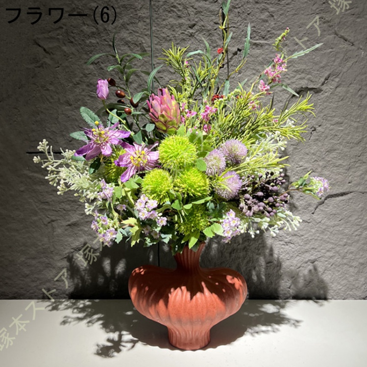 造花 花瓶付き インテリア おしゃれ 花器 インテリア飾り 置物 玄関 書斎 部屋 窓辺 花束 ブーケ 手作り 枯れない花 ウェディング 撮影 人工観葉植物 美術館