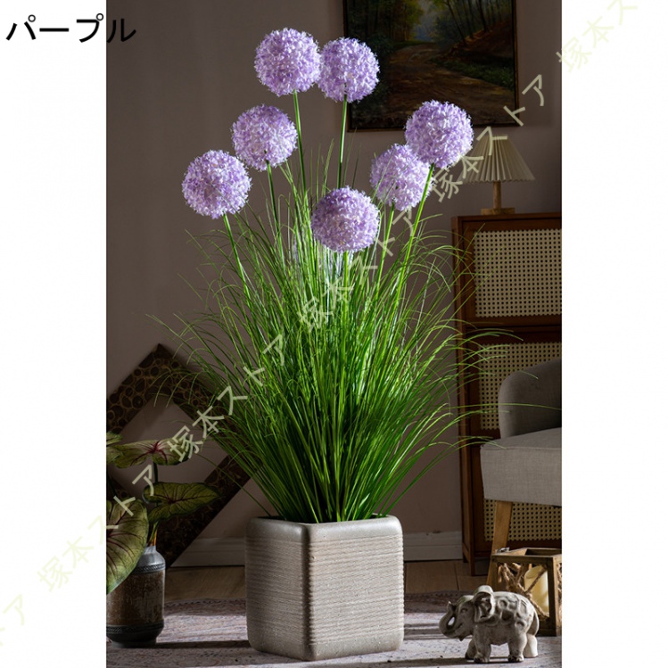 造花 インテリア 坪庭 フェイクグリーン 大型 装飾 和風 ガーデニング 部屋 パーテーション 家具 間仕切り 緑 飾り ホーム オフィス ベランダ 人工観葉植物_2