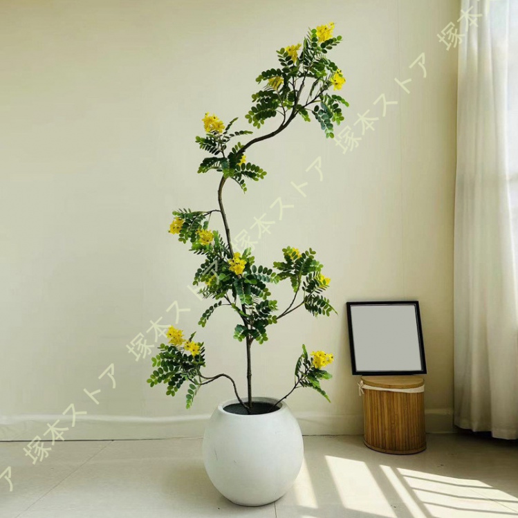 人工観葉植物 フェイクグリーン 造花 観葉樹 人工観覧植物 シンプル 和室 洋室 和風 オフィス 室内 窓まわり インテリア 大型 おしゃれ 人工 お祝い 父の日_1