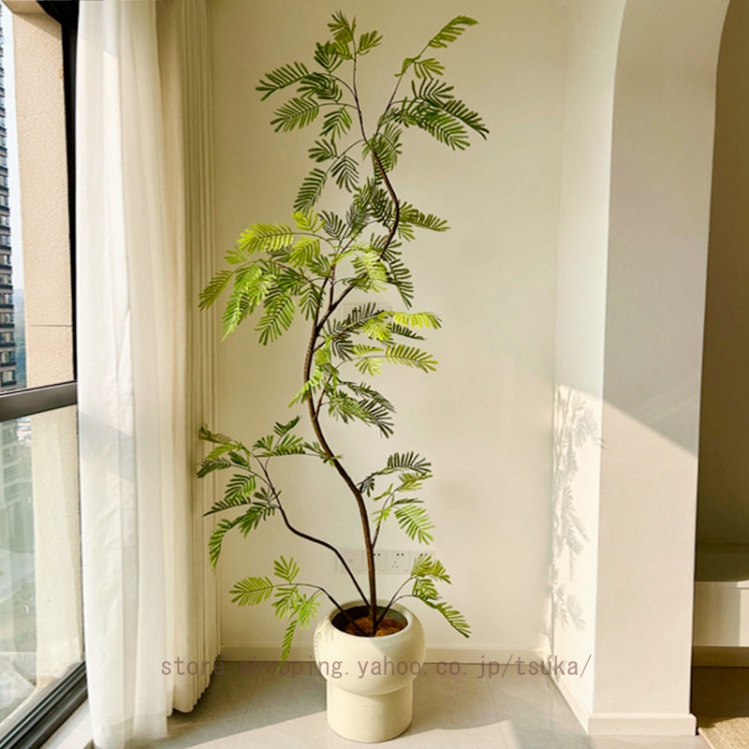 フェイクグリーン インテリア リアル 人工観葉植物 観葉植物 人工植物装飾 シンプル オフィス 室内 お世話不要 枯れない 鉢 お祝い 植物装飾 花園_1
