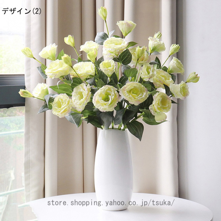 卓上 花瓶付き 造花 インテリア 北欧 フェイクフラワー アートフラワー 枯れない花 おしゃれ 新生活 お祝い プレゼント 置物 部屋飾り 撮影道具 テレビ台 |  | 02