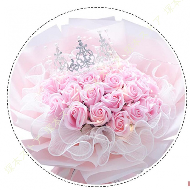 花束 造花 33本 ソープフラワー ギフト プレゼント 発表会 卒業 ブーケ