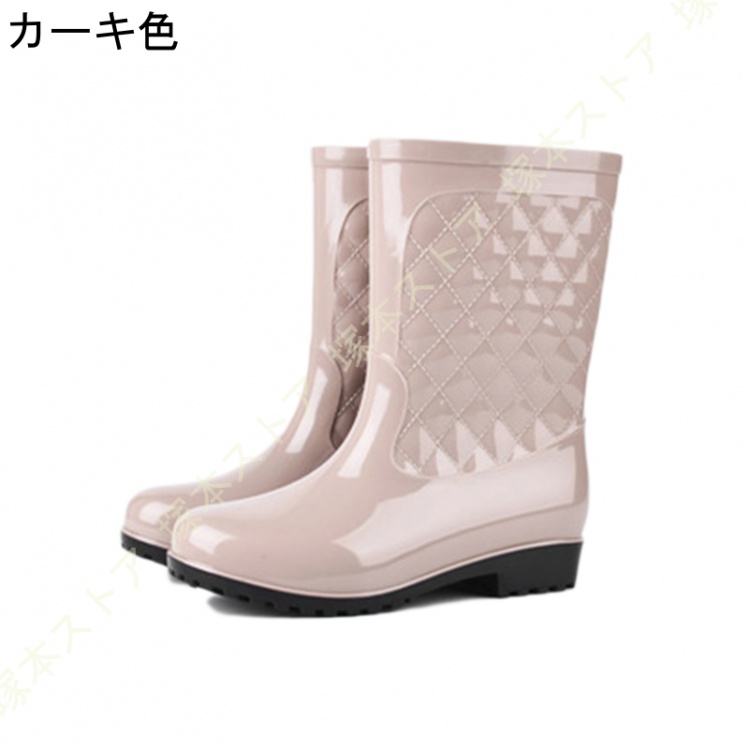 無地 レインブーツ ショート レディース レインシューズ 雨天対策 大きな靴 防水 靴 シューズ ガーデニング 大きなサイズ 完全防水 おしゃれ かわいい 短靴 |  | 03