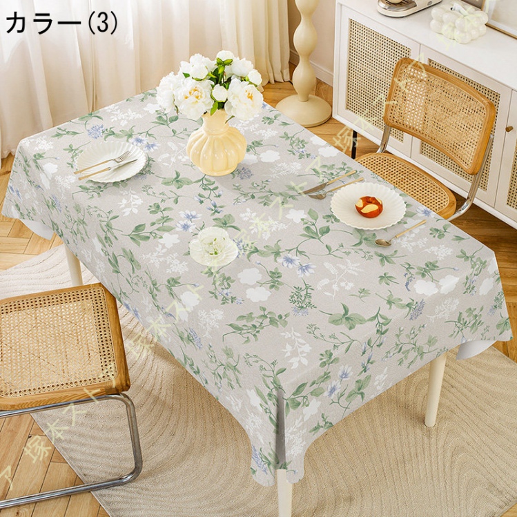 テーブルクロス 花柄 おしゃれ 防水テーブルクロス 北欧 長方形 正方形