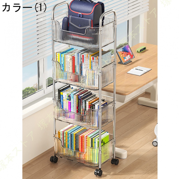 キッチンワゴン キャスター付きワゴン サイドワゴン ベビーワゴン 収納ワゴン キッチンカート ワゴン スリム ワゴン 収納 ワゴンラック 組立簡単 バスルーム_1