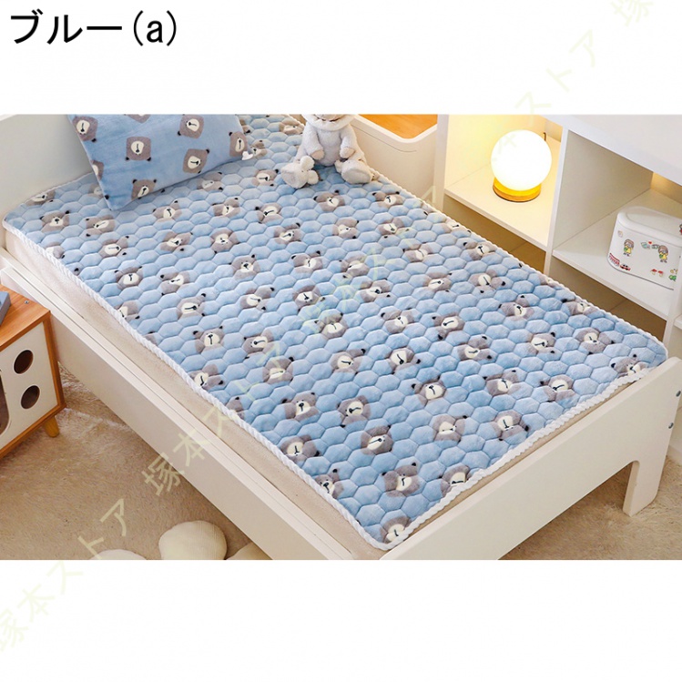 敷きパッド シングル ベッドパッド 洗える オールシーズン快適 ゴムバンド付き 吸湿発熱 マットレスパッド防ダニ 抗菌防臭 100X200cm グレー_4