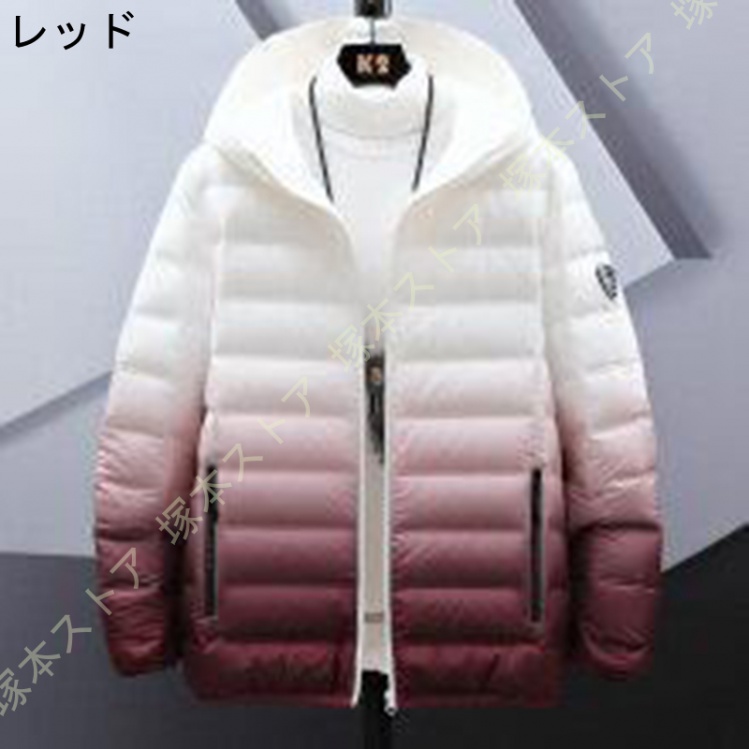 ダウンジャケット メンズ アウター 冬 ダウンコート 大きいサイズ 厚手 冬服 アウトドア 防寒 防風 ビジネス カジュアル トップス ポケット付き 軽量 無地_2