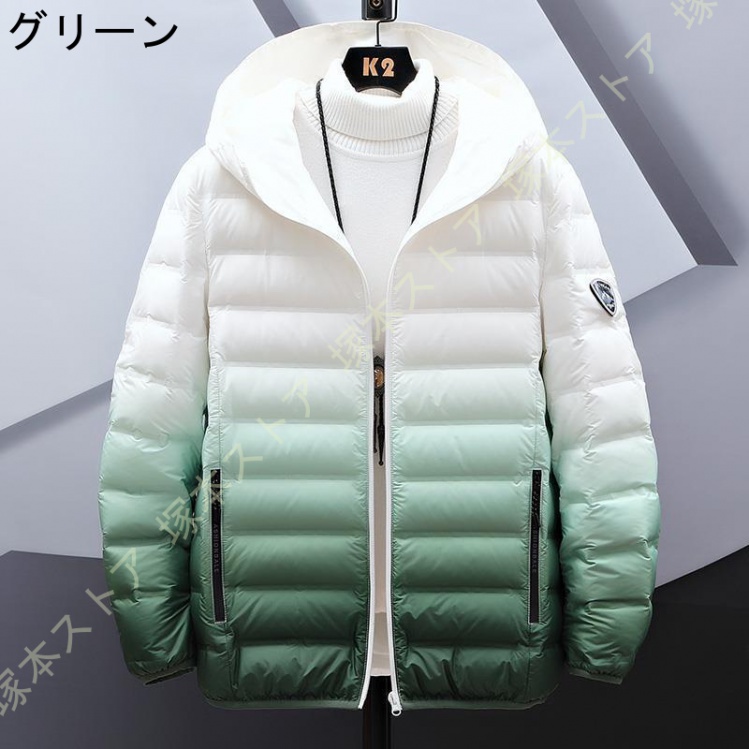 ダウンジャケット メンズ アウター 冬 ダウンコート 大きいサイズ 厚手 冬服 アウトドア 防寒 防風 ビジネス カジュアル トップス ポケット付き 軽量 無地_4