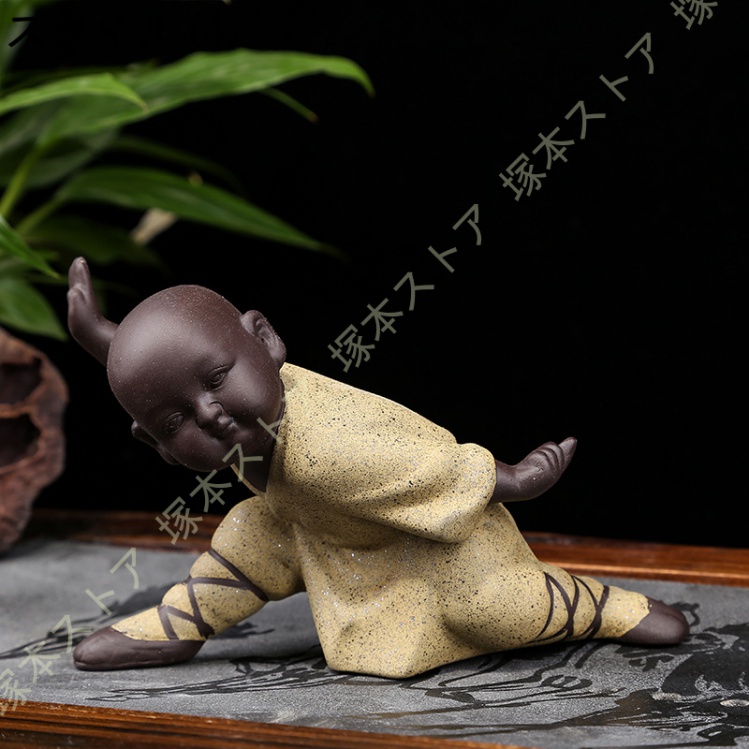 僧侶 置物 仏像 オブジェ 縁起物 お坊さん 茶寵 茶玩 茶道具