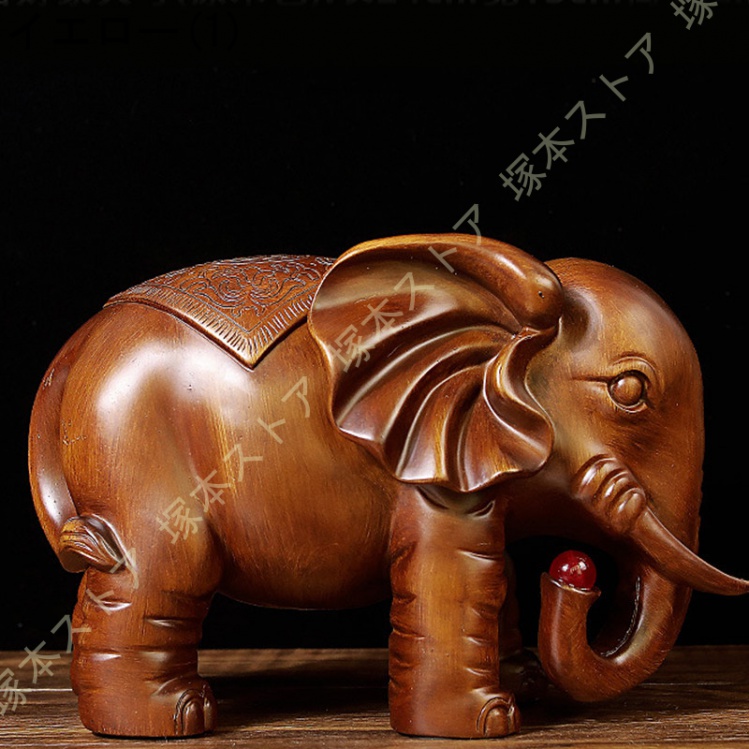 象 ゾウ 象置物 象彫刻 風水置物 エレファント 象の彫刻ラッキー