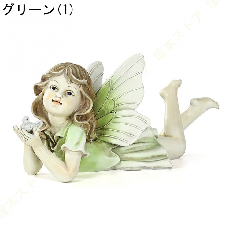 天使 陶器 エンジェル 蝶々 薔薇の草冠 レトロ 公式専門店 天使 陶器