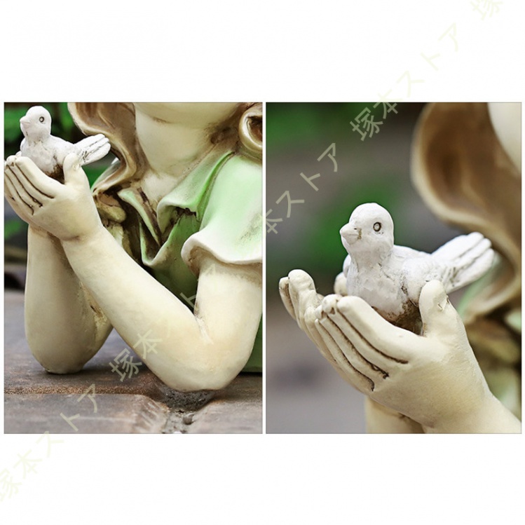 天使置物 オブジェ 樹脂製 可愛い 妖精置物 エンジェル