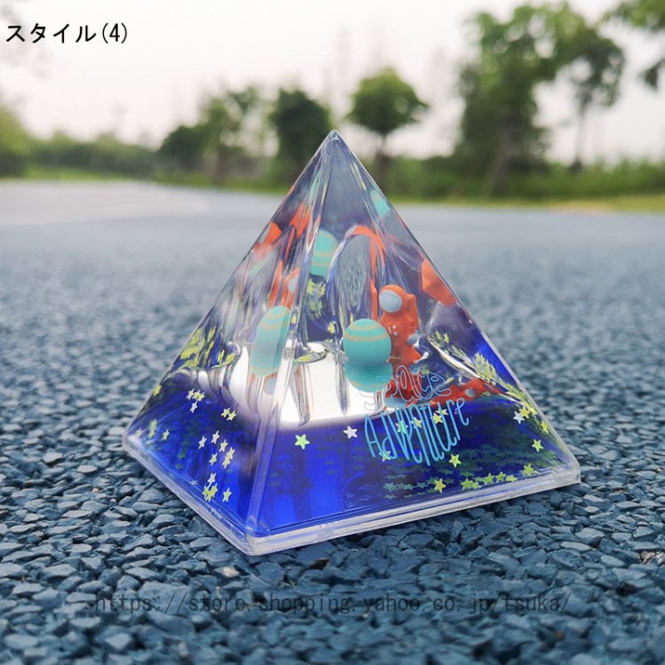 宇宙飛行士柄 水時計 液体 オイルモーション アクリル カワイイ 砂時計