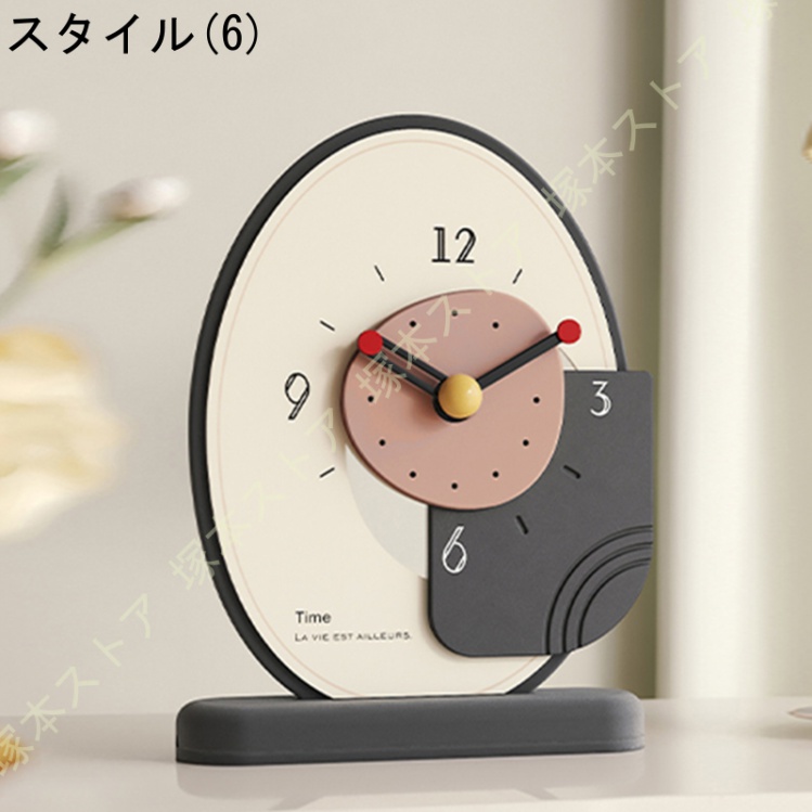 置き時計 おしゃれ アナログ テーブル ヨーロピアン 付き時計 木製
