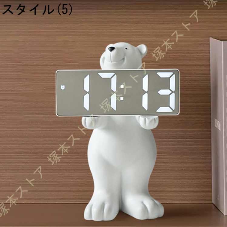 置き時計 熊 レトロポップアラームクロック おしゃれ かわいい