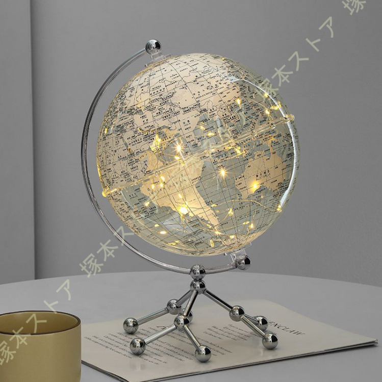 インテリア　地球儀 Amazon.co.jp: [dhiuebc] 置き物 合金製 飾り物 地球儀 360°回転