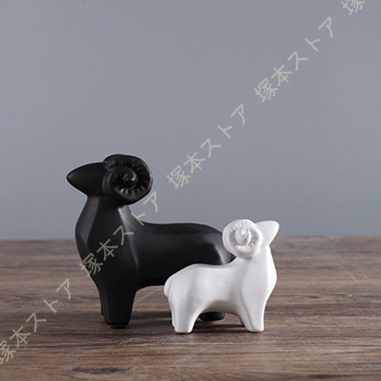 羊 ひつじ 置物 ナチュラル インテリア 寝室 陶器 セラミック ヒツジ