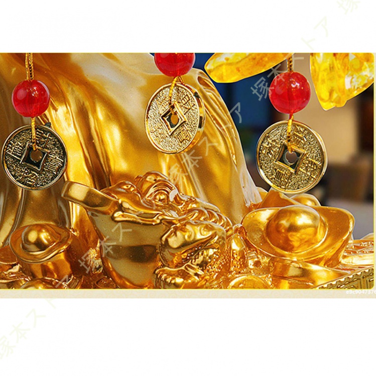 招財樹 金のなる木 黄水晶 シトリン 風水アイテム インテリア 金運祈願