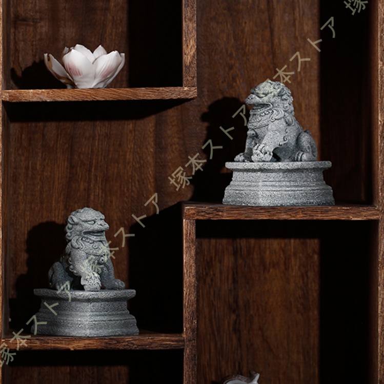 獅子 ライオン 置物獅子 狛犬 招財 風水 開運 置物風水グッズ 金運