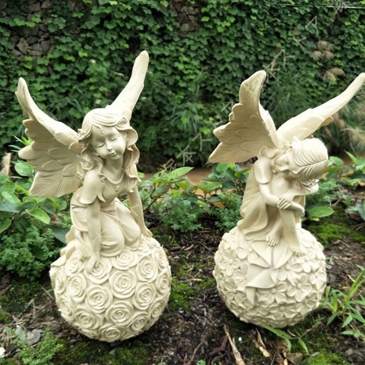 天使置物 オブジェ 樹脂製 可愛い 妖精置物 エンジェル