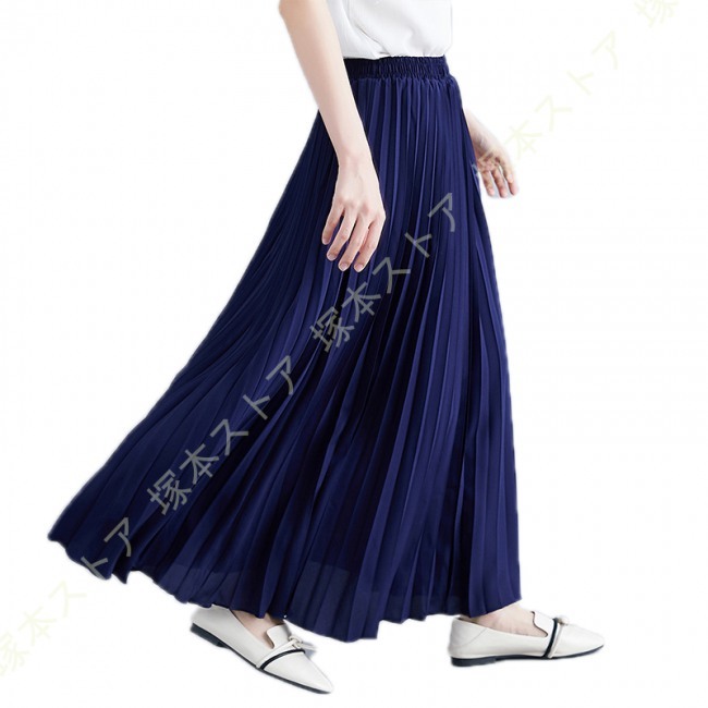 シャイニースカート ロング 春夏 光沢 スカート レディース 体型カバー