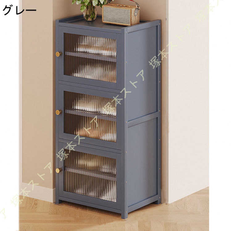 シューズボックス 下駄箱 6段 幅43×奥行33×高さ100cm 靴箱 扉 通気性 玄関収納 省スペース 大容量 竹製 取り出しやすい 消臭 シューズラック 靴棚 おしゃれの画像